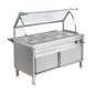 4-Pan Bain Marie Hot Serving Counter