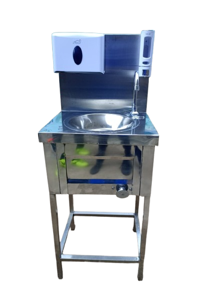 Stainless Steel Knee Operated Handwashing Station