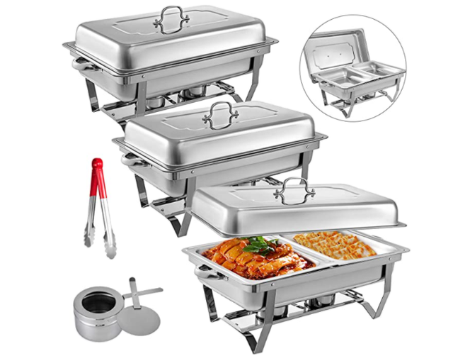Rectangular Roll Top Chafing dish