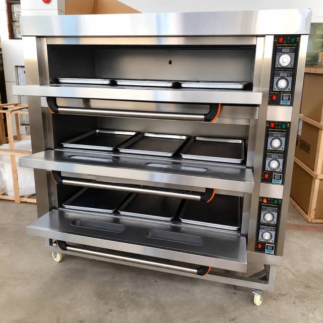 3 Deck 9 trays electric oven 