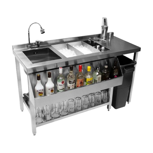 Commercial Stainless Steel Cocktail Station 