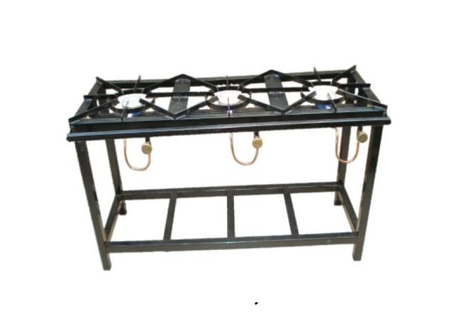 Mild Steel Three Burner Gas Cooker 