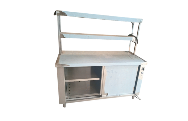Stainless Steel Kitchen Cabinet with Overshelf 