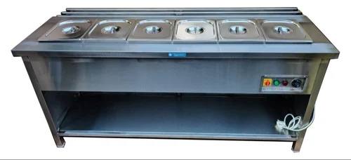 Stainless Steel 6 insert Baine Marie