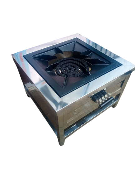 Single Stainless Steel Four Ring Gas Burner/Pot Burner 