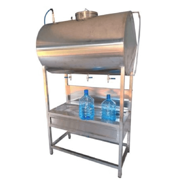 500-Litre Stainless Steel Storage tank with 3 filling taps
