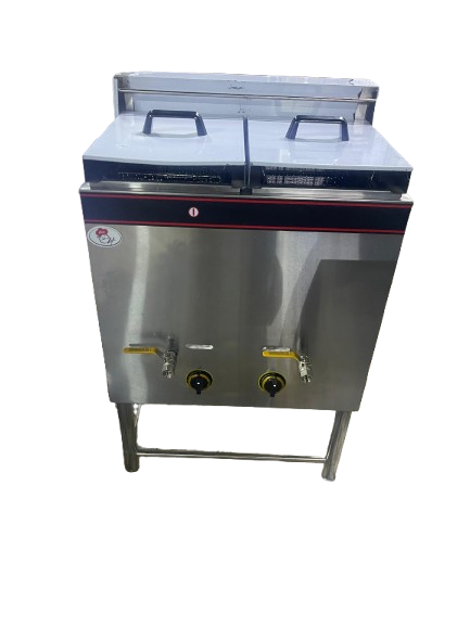 Free Standing Double Basket Gas Fryer 14 x 2 Litre